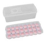 Ice Cube Tray Safe Healthy Easy Release Stackable 24 Cubes Multipurpose Ice Maker Mold with Lid for Popsicles Puddings Pink In Australia - Darrahopens