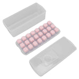 Ice Cube Tray Safe Healthy Easy Release Stackable 24 Cubes Multipurpose Ice Maker Mold with Lid for Popsicles Puddings Pink In Australia - Darrahopens