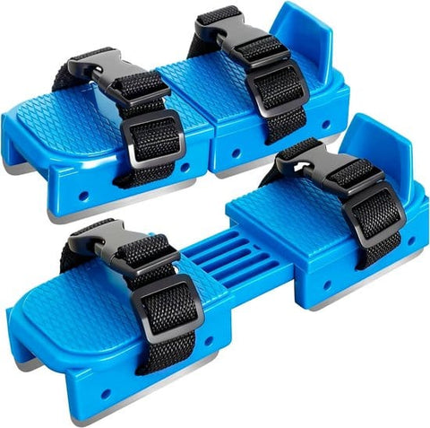 Darrahopens Baby & Kids > Ride On Cars, Go-karts & Bikes > Bikes & Scooters Adjustable Kids' Skates - Double Blade for Stability - With Straps & Shoe Size 16-21 - Blue
