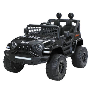 Darrahopens Baby & Kids > Ride on Cars, Go-karts & Bikes Jeep Inspired Design Ride-on Electric Car (Black) with Remote Control