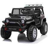Darrahopens Baby & Kids > Ride On Cars, Go-karts & Bikes > Ride On Cars 12 Jeep Inspired Ride On Car Kids Fairyland Adventure - Black