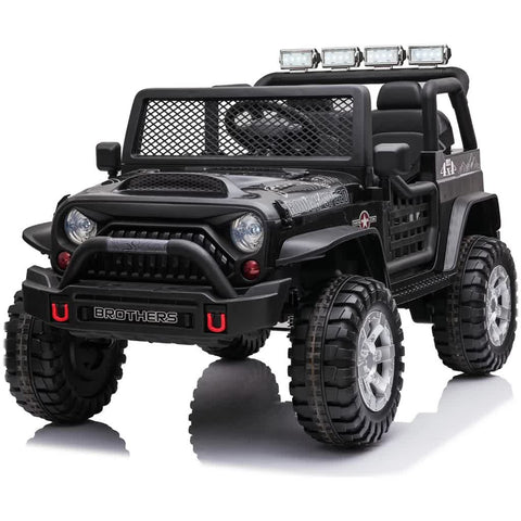 Darrahopens Baby & Kids > Ride On Cars, Go-karts & Bikes > Ride On Cars 12 Jeep Inspired Ride On Car Kids Fairyland Adventure - Black