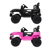 Darrahopens Baby & Kids > Ride On Cars, Go-karts & Bikes > Ride On Cars 2x Rigo Electric Kids Ride On Car Black Pink Off-Road Ride-On Toy with Remote Control Horn Music
