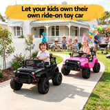 Darrahopens Baby & Kids > Ride On Cars, Go-karts & Bikes > Ride On Cars 2x Rigo Electric Kids Ride On Car Black Pink Off-Road Ride-On Toy with Remote Control Horn Music