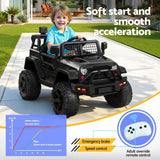 Darrahopens Baby & Kids > Ride On Cars, Go-karts & Bikes > Ride On Cars 2x Rigo Electric Kids Ride On Car Black Pink Off-Road Ride-On Toy with Remote Control Horn Music