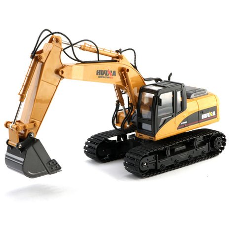 Darrahopens Baby & Kids > Ride On Cars, Go-karts & Bikes > Ride On Cars HUINA 1/14 15CH RC Alloy Excavator Construction Engineering Vehicle Digger Toy Gift