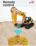 Darrahopens Baby & Kids > Ride On Cars, Go-karts & Bikes > Ride On Cars HUINA 1/14 15CH RC Alloy Excavator Construction Engineering Vehicle Digger Toy Gift