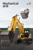 Darrahopens Baby & Kids > Ride On Cars, Go-karts & Bikes > Ride On Cars HUINA 1/14 15CH RC Alloy Excavator Construction Engineering Vehicle Digger Toy Gift