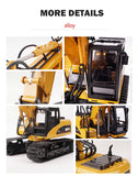 Darrahopens Baby & Kids > Ride On Cars, Go-karts & Bikes > Ride On Cars HUINA 1/14 15CH RC Alloy Excavator Construction Engineering Vehicle Digger Toy Gift