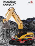 Darrahopens Baby & Kids > Ride On Cars, Go-karts & Bikes > Ride On Cars HUINA 1/14 15CH RC Alloy Excavator Construction Engineering Vehicle Digger Toy Gift