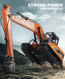 Darrahopens Baby & Kids > Ride On Cars, Go-karts & Bikes > Ride On Cars HUINA 1/14 15CH RC Alloy Long Arm Excavator Construction Engineering Vehicle Toy