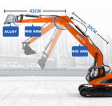 Darrahopens Baby & Kids > Ride On Cars, Go-karts & Bikes > Ride On Cars HUINA 1/14 15CH RC Alloy Long Arm Excavator Construction Engineering Vehicle Toy