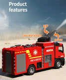 Darrahopens Baby & Kids > Ride On Cars, Go-karts & Bikes > Ride On Cars Huina 1:14 RC Fire Truck Toy Car Water Cannon Gun Construction Kids Toy
