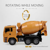 Darrahopens Baby & Kids > Ride On Cars, Go-karts & Bikes > Ride On Cars Huina 1/18 RC Engineering Construction Concrete Cement Mixer Truck Remote Control Toy Kids Gift