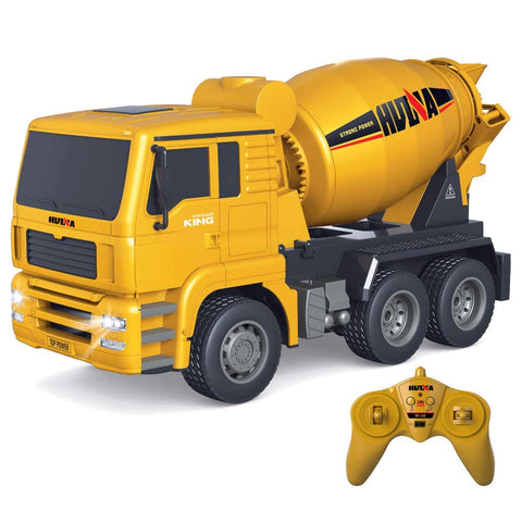 Darrahopens Baby & Kids > Ride On Cars, Go-karts & Bikes > Ride On Cars Huina 1/18 RC Engineering Construction Concrete Cement Mixer Truck Remote Control Toy Kids Gift