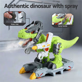 Darrahopens Baby & Kids > Ride On Cars, Go-karts & Bikes > Ride On Cars Keezi Kids Dinosaur Ride On Push Car Toy with Spray Function Indoor Outdoor Toys