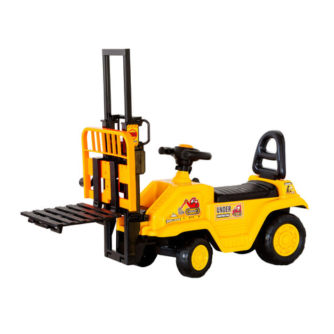Darrahopens Baby & Kids > Ride On Cars, Go-karts & Bikes > Ride On Cars Kids Manual Forklift Ride-On with Working Mast Lift and Pallet