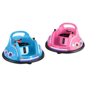 Darrahopens Baby & Kids > Ride On Cars, Go-karts & Bikes > Ride On Cars Kids Ride On Car Bumper Electric Toys Cars with Remote Control Stickers Light Blue Pink