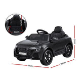 Darrahopens Baby & Kids > Ride On Cars, Go-karts & Bikes > Ride On Cars Kids Ride On Car Licensed RSQ8 Electric Toy Black Remote 12V Cars Black