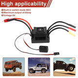Darrahopens Baby & Kids > Ride On Cars, Go-karts & Bikes > Ride On Cars New Brushless Sensorless ESC, 60A Waterproof Dustproof Brushless Smart ESC, Sensorless Motor Combo, Multiple Protection Brushless ESC for 1/10 RC Car Truck Outdoor (T Plug) In Australia - Darrahopens