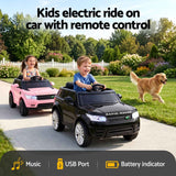 Darrahopens Baby & Kids > Ride On Cars, Go-karts & Bikes > Ride On Cars Rigo Kids Electric Ride On Car Black Pink Ride-On Toy with Remote Control
