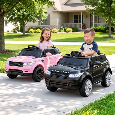 Darrahopens Baby & Kids > Ride On Cars, Go-karts & Bikes > Ride On Cars Rigo Kids Electric Ride On Car Black Pink Ride-On Toy with Remote Control