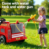 Darrahopens Baby & Kids > Ride On Cars, Go-karts & Bikes > Ride On Cars Rigo Kids Ride On Car Electric Fire Engine Fighting Truck with Water Gun Music