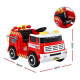Darrahopens Baby & Kids > Ride On Cars, Go-karts & Bikes > Ride On Cars Rigo Kids Ride On Car Electric Fire Engine Fighting Truck with Water Gun Music