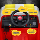 Darrahopens Baby & Kids > Ride On Cars, Go-karts & Bikes > Ride On Cars Rigo Kids Ride On Car Electric Fire Engine Fighting Truck with Water Gun Music