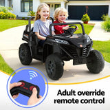 Darrahopens Baby & Kids > Ride On Cars, Go-karts & Bikes > Ride On Cars Rigo Kids Ride On Car Electric Toys Cars Headlight Music Remote Control Black