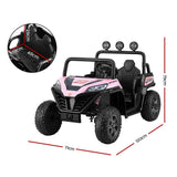 Darrahopens Baby & Kids > Ride On Cars, Go-karts & Bikes > Ride On Cars Rigo Kids Ride On Car Electric Toys Cars Headlight Music Remote Control Pink