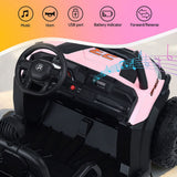 Darrahopens Baby & Kids > Ride On Cars, Go-karts & Bikes > Ride On Cars Rigo Kids Ride On Car Electric Toys Cars Headlight Music Remote Control Pink