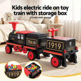 Darrahopens Baby & Kids > Ride On Cars, Go-karts & Bikes > Ride On Cars Rigo Kids Ride on Car Train 12V Electric Toy 2 Seater 136cm In Australia - Darrahopens
