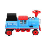 Darrahopens Baby & Kids > Ride On Cars, Go-karts & Bikes > Ride On Cars Rigo Kids Ride on Car Train 12V Electric Toy 2 Seaters Storage 87cm Blue In Australia - Darrahopens