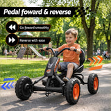 Darrahopens Baby & Kids > Ride On Cars, Go-karts & Bikes > Ride On Cars Rigo Pedal Go Kart Kids with Plastic Wheels Forward Reverse Black 84cm In Australia - Darrahopens