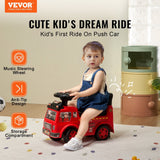 Darrahopens Baby & Kids > Ride On Cars, Go-karts & Bikes > Ride On Cars VEVOR Ride On Push Car for Toddlers, Ages 1-3, Ride Racer, Sit to Stand Toddler Ride On Toy, Classic Kids Ride On Car with Music Steering Wheel & Under Seat Storage, Ride On Toy for Boys Girls, Red