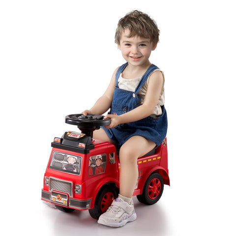 Darrahopens Baby & Kids > Ride On Cars, Go-karts & Bikes > Ride On Cars VEVOR Ride On Push Car for Toddlers, Ages 1-3, Ride Racer, Sit to Stand Toddler Ride On Toy, Classic Kids Ride On Car with Music Steering Wheel & Under Seat Storage, Ride On Toy for Boys Girls, Red