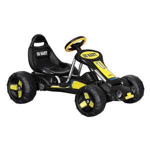 Darrahopens Baby & Kids > Ride on Cars, Go-karts & Bikes Rigo Kids Pedal Go Kart Ride On Toys Racing Car Plastic Tyre Black