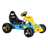 Darrahopens Baby & Kids > Ride on Cars, Go-karts & Bikes Rigo Kids Pedal Go Kart Ride On Toys Racing Car Plastic Tyre Blue