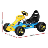 Darrahopens Baby & Kids > Ride on Cars, Go-karts & Bikes Rigo Kids Pedal Go Kart Ride On Toys Racing Car Plastic Tyre Blue