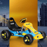 Darrahopens Baby & Kids > Ride on Cars, Go-karts & Bikes Rigo Kids Pedal Go Kart Ride On Toys Racing Car Plastic Tyre Blue