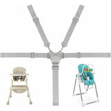 Darrahopens Baby & Kids > Strollers > Stroller & Pram Accessories Adjustable 5-Point Safety Harness for Child Car Seats and Strollers, Gray - Compatible with Most Brands