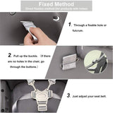 Darrahopens Baby & Kids > Strollers > Stroller & Pram Accessories Adjustable 5-Point Safety Harness for Child Car Seats and Strollers, Gray - Compatible with Most Brands