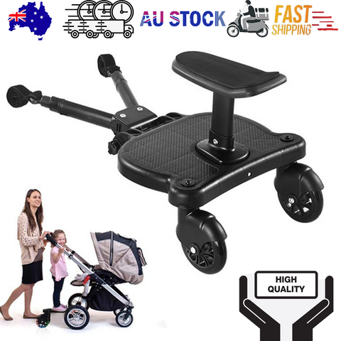 Darrahopens Baby & Kids > Strollers > Stroller & Pram Accessories Baby Jogger Glider Board 2 in 1 Kid Stroller Board with Dismountable Seat AU black wheel