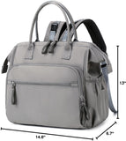 Darrahopens Baby & Kids > Strollers > Stroller & Pram Accessories Convertible Diaper Bag - Wide Opening - 14 Pockets - Stylish - Baby Changing Bag - with Stroller Buckle - Diaper Bag - Waterproof (Gray)