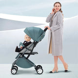 Darrahopens Baby & Kids > Strollers > Strollers & Prams Lightweight Compact Baby Stroller in Black, Easy Fold Design for Travel, Suitable for Ages 0-5 Years In Australia - Darrahopens