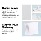 darrahopens Baby & Kids > Toys 5 pack of 50x60cm Artist Blank Stretched Canvas Canvases Art Large White Range Oil Acrylic Wood