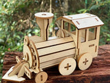 Darrahopens Baby & Kids > Toys Build and Paint your own locomotive train Kids wood model toy train-plywood DIY kit