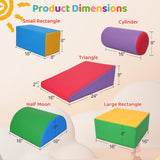 Darrahopens Baby & Kids > Toys GOMINIMO 5PCS Soft Foam Blocks Indoor Climbing Playset for Babies and Kids
