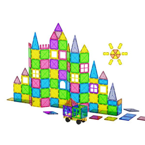 Darrahopens Baby & Kids > Toys Keezi 100pcs Kids Magnetic Tiles Blocks Building Educational Toys Children Gift